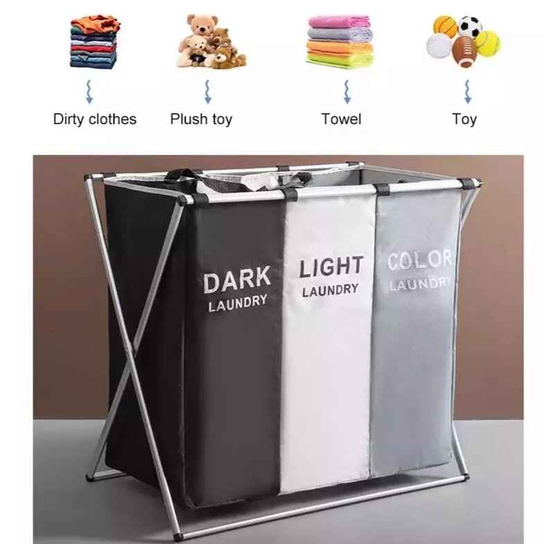 180L Large Laundry Basket, Freestanding Laundry Hamper, Collapsible Tall Clothes Hamper with Handles for Clothes Toys in the Dorm & Family Closet Storage Container and Organizer (1-Pack)