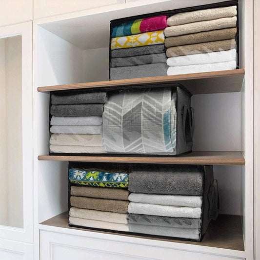Storage Bins Storage Bags Closet Organizers Sweater Storage Clothes Storage Containers, 3pc Pack