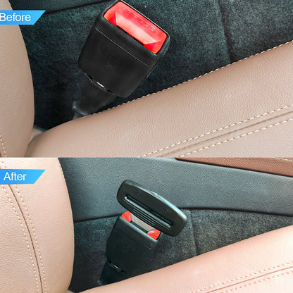 Seat Belt Clip, 2PCS Upgraded Seatbelt Clip, Car Supplies Seat Belt Clip Safety Belts Buckle，Universal for Most Vehicles(Ordinary Black)