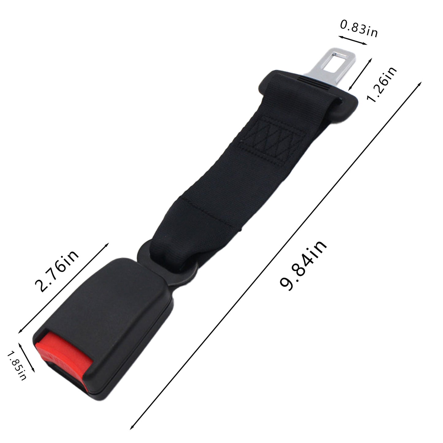 Seat Belt Extender, 2 Packs 9" Car Buckles Seat Belt Extension with Metal Tongue, Car Seatbelt Extension for Obese Men Pregnant Women Child, Seat Belt Clip Extender Car Accessories (9inch))