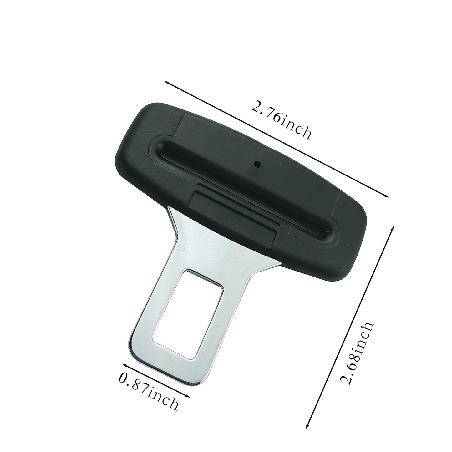 Seat Belt Clip, 2PCS Upgraded Seatbelt Clip, Car Supplies Seat Belt Clip Safety Belts Buckle，Universal for Most Vehicles(Ordinary Black)